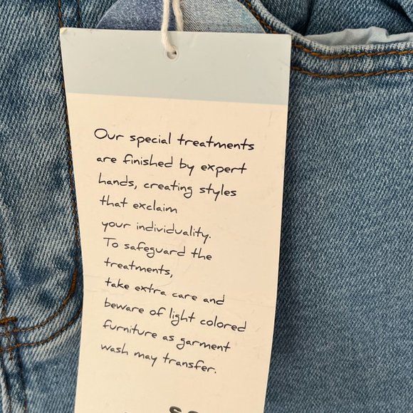 S.O.N.G. Song Denim Half & Half NWT Timeless Fit Straight Ankle Fit Size 5 - Picture 3 of 10